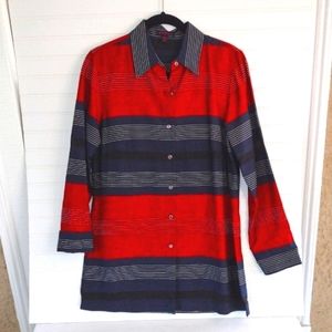 Burns Linen Tunic Top Size 6